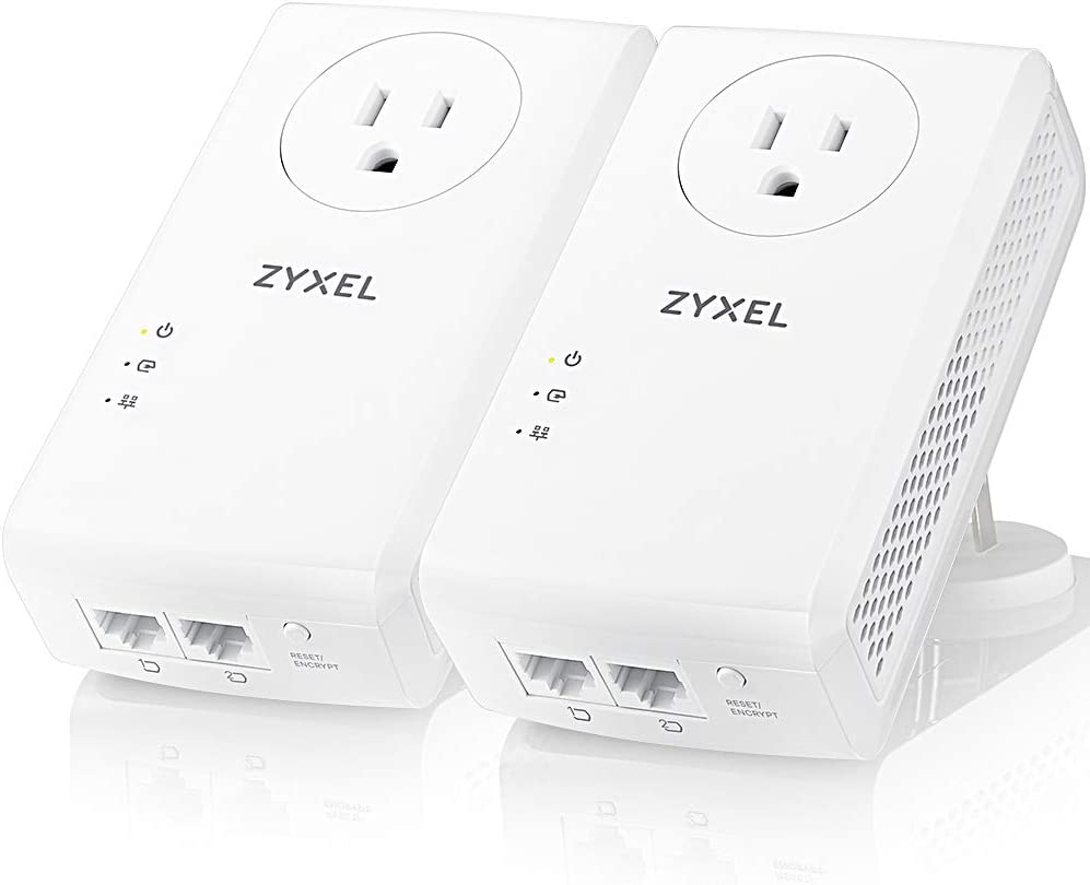 ZyXEL 1800Mbps Pass-Thru Powerline Adapter